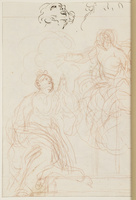 K I 056
          <br/>
          Christus in glorie verschijnt aan vrouwelijke heilige
          <br/>
          <em>Calandrucci, Giacinto (1646-1707)</em>